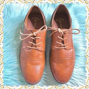 London Fog Bradford Brown Derby Shoes Men’s Size 10 Memory Foam Comfort Lace Up